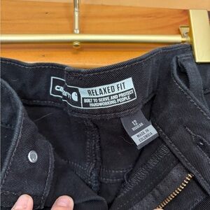 Carhartt Black Relaxed Denim Jeans